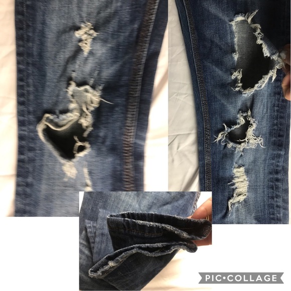 Vigoss Miami Skinny distressed bling jeans 3 - Picture 4 of 9